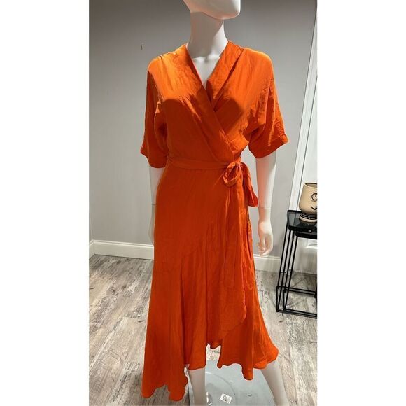 Ginger & Smart Beloved Silk Wrap Dress Size 8 - Picture 6 of 10